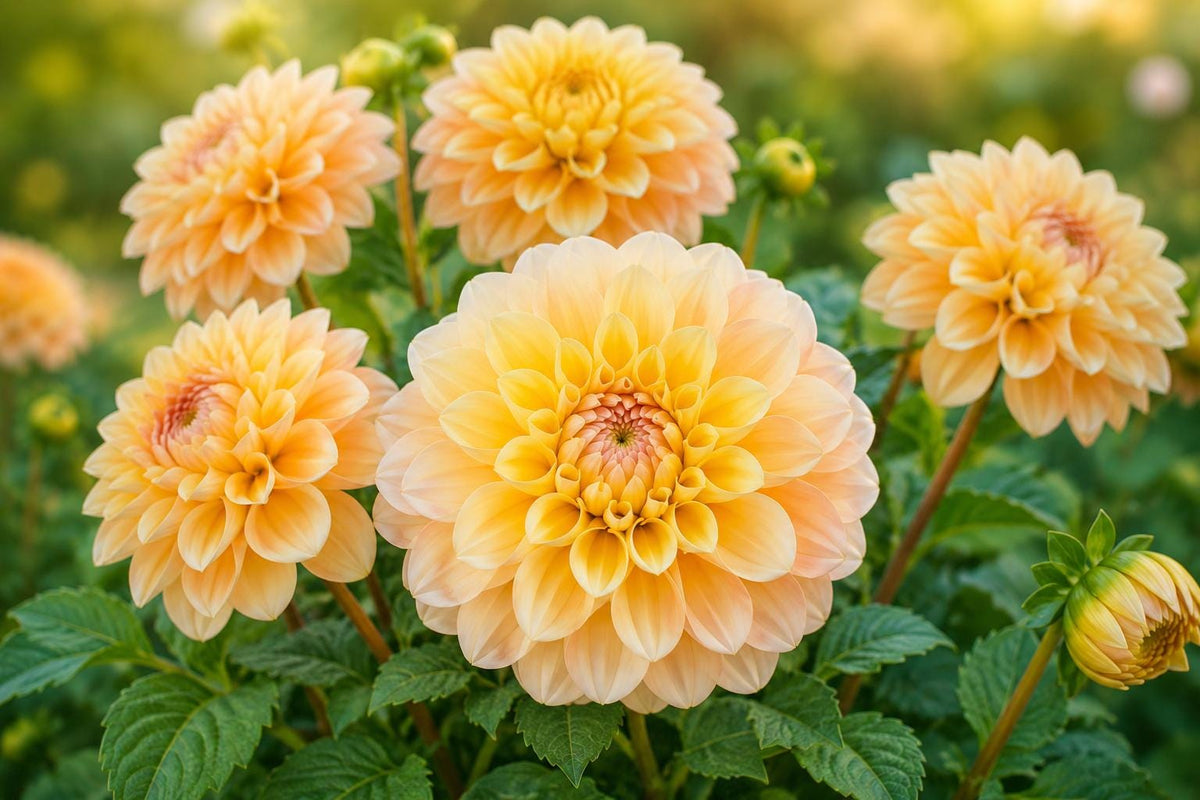 Honey Due Dahlia Tuber Clump – Bright Colorful Garden Flowers, Dahlia pinnata, Full Sun, Easy to Grow