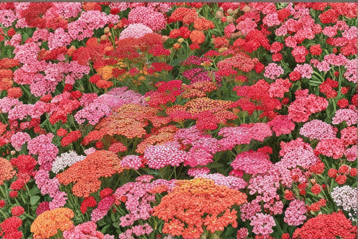 Bright Color Yarrow Seeds – Achillea millefolium Perennial Flowering Plant for Garden Beds and Borders