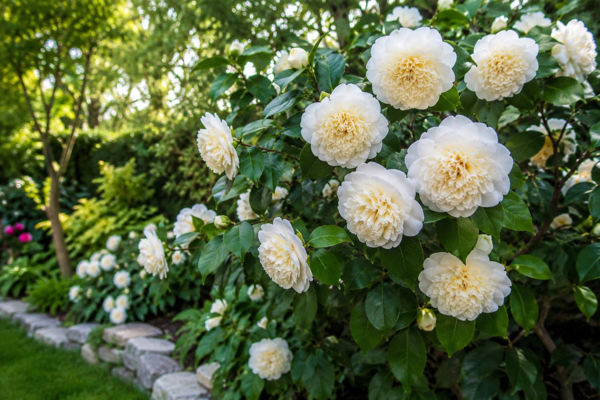 Live Starter Plant - Jury's Yellow Camellia Japonica - Unique Yellow Blooms - Hardy Shrub for Garden, Landscape, Patio