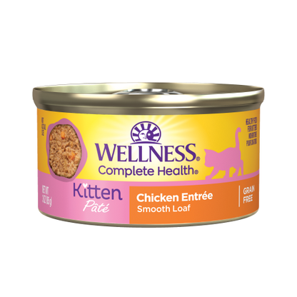 Wellness Complete Health Kitten Chicken Pate Wet Cat Food (5.5oz)