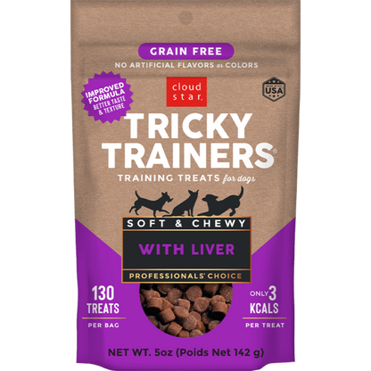 Tricky Trainers Soft and Chewy Grain Free Liver Dog Treats (12oz)