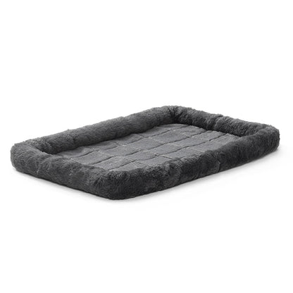 Midwest QuietTime Sheepskin Pet Bed Gray 30x21