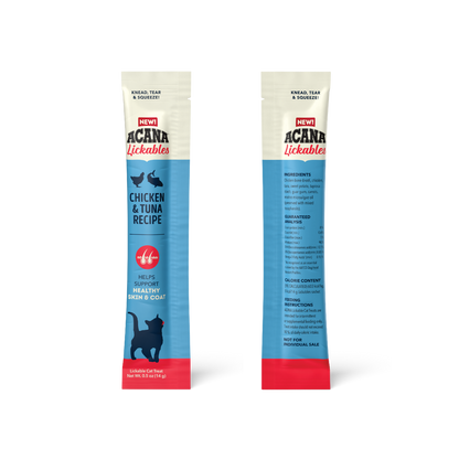 Acana Cat Lickables Chicken & Tuna Cat Treats (2.5oz)