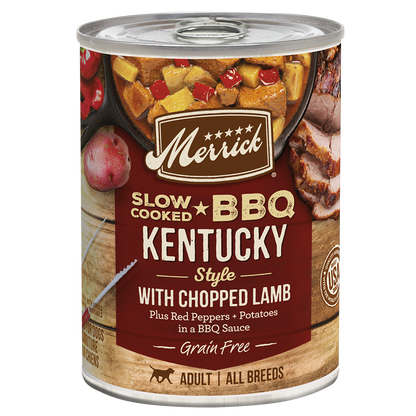 Merrick Slow Cooked Grain Free Adult BBQ Kentucky Lamb Wet Dog Food (12.7oz)