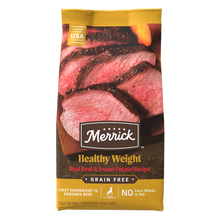 Merrick Grain Free Healthy Weight Adult Beef and Sweet Potato Dog Dry Food (22lb)