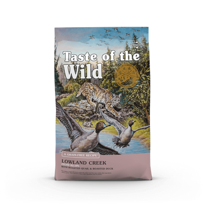 Taste of the Wild Adult Lowland Creek Quail and Duck Feline Food (5lb)