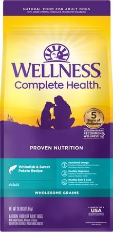 Wellness Complete Health Adult Whitefish and Sweet Potato Dog Food