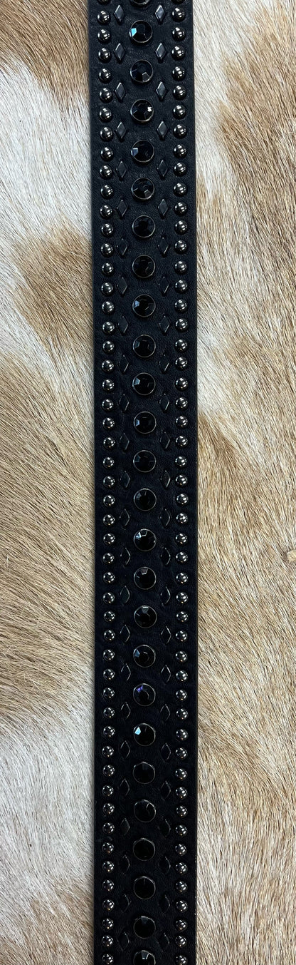 Black Crystal Belt | Womens