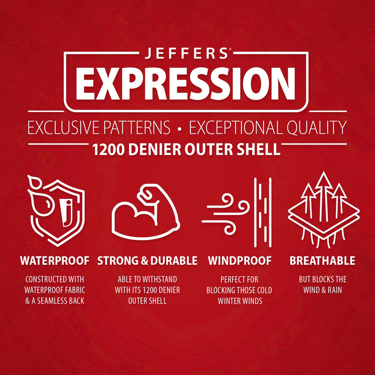 Jeffers Expression 1200D Draft Horse Turnout Blanket, 240 g | Waterproof, Breathable & Safe Design