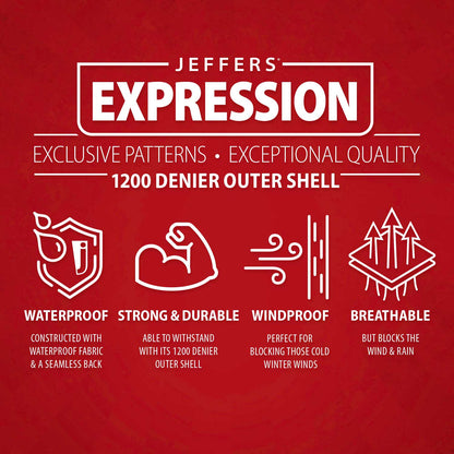 Jeffers Expression 1200D Draft Horse Turnout Blanket, 240 g | Waterproof, Breathable & Safe Design
