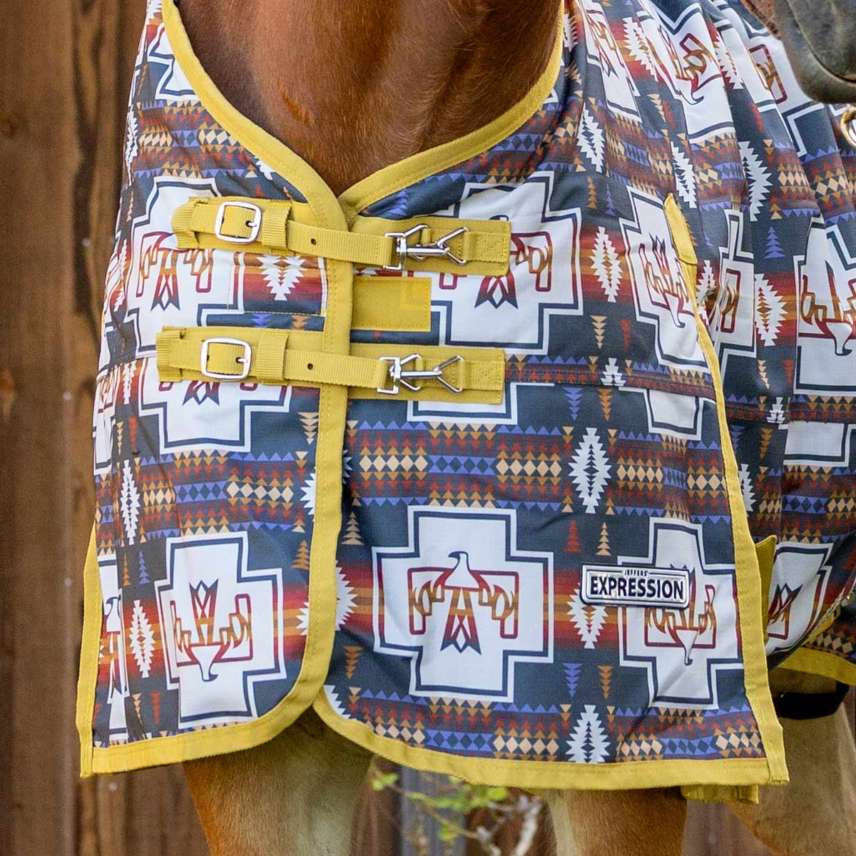Jeffers Expression 1200D Draft Horse Turnout Blanket, 240 g | Waterproof, Breathable & Safe Design