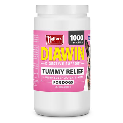 Jeffers Diawin Digestive Support for Dogs – Bismuth Tummy Relief for Diarrhea