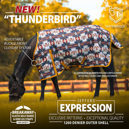 Jeffers Expression 1200 Denier Standard Neck Horse Turnout Sheet, 0 Gram