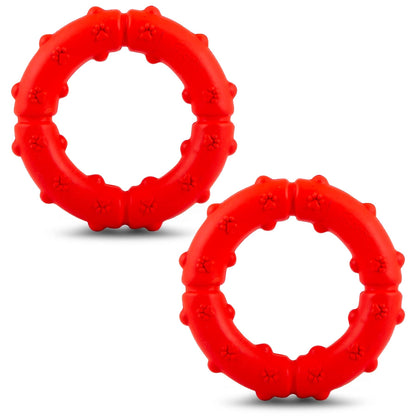 Jeffers Paw Ring Tugger Natural Rubber Dog Dental Chew & Fetch Toy