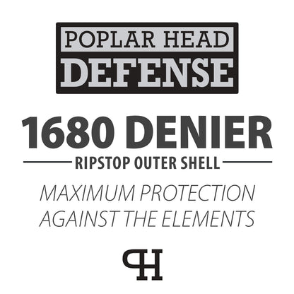 Jeffers Poplar Head "Defense" 1680 Denier Turnout Blanket with Detachable Neck, 360 Gram, Plymouth Brown