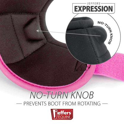 Jeffers Expression Neon No-Turn Bell Boots for Horses