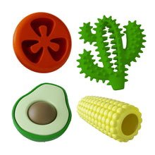 Jeffers Salsa Natural Rubber Dog Chew Toys, 4 pc, Medium