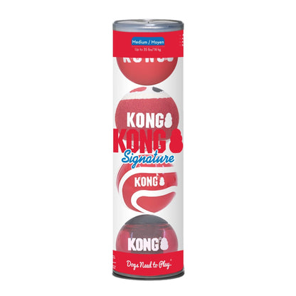 KONG Signature Fetch Dog Toy Balls, Multi-Pack