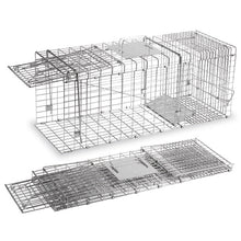 Large Foldable Live Animal Cage Trap – Humane Cat & Wildlife Trap