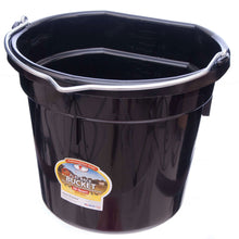 Little Giant Flat-Back Plastic Buckets – Impact-Resistant, Easy to Hang, 8 qt & 20 qt