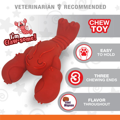 Nylabone Power Chew Lobster Dog Toy Filet Mignon X-Large