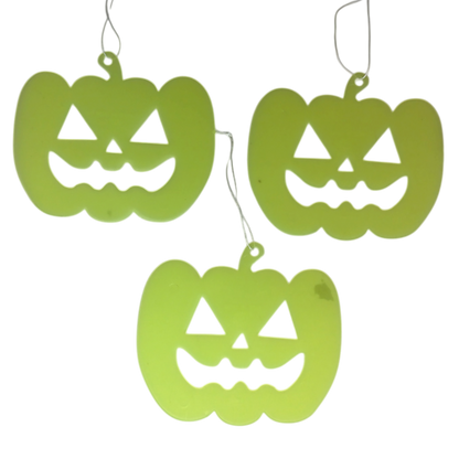 Glow In The Dark Halloween Hanging Pumpkin - Set of 3