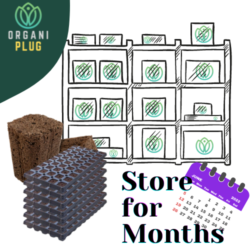 OrganiPlug Seed & Cutting Plugs - Pre-Filled Tray w/ 50 Plugs - Single, Case, and Pallet
