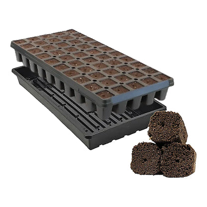 OrganiPlug Tall Pre-Filled Deep Cell Plug Tray, 50 Plugs at 2.625 in High