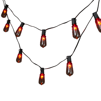 Halloween 10 Light 'Bloody' Flicker Flame Light Set