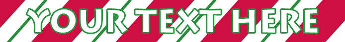 Personalized Peppermint Stick Dog Collar