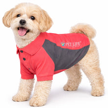Pet Life ® Active 'Barko Pawlo' Relax-Stretch Quick-Drying Performance Dog Polo T-Shirt