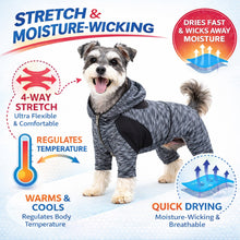 Pet Life ® Active 'Downward Dog' 4-Way-Stretch Fitness Yoga Dog Tracksuit Hoodie