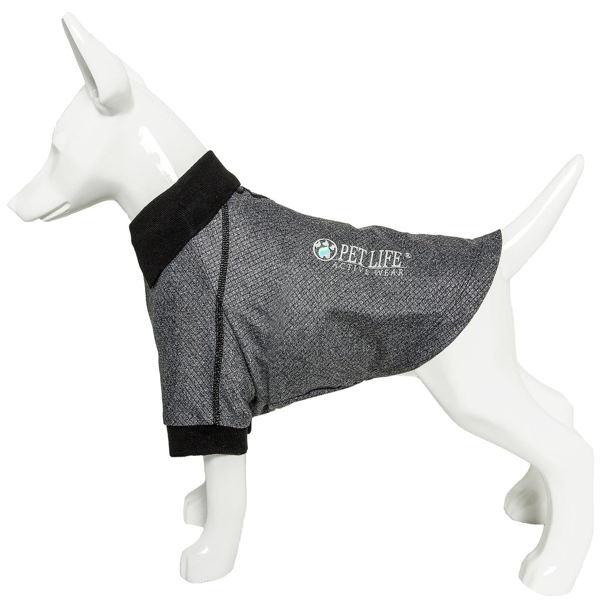 Pet Life ® Active 'Fur-Flex' Stretch and Quick-Dry Anti-Odor Fitness Yoga Dog Polo T-Shirt