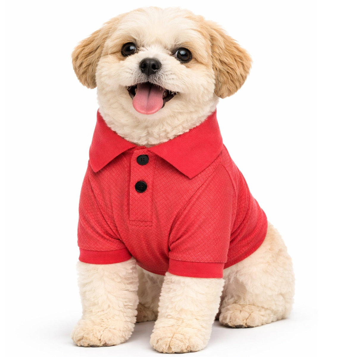 Pet Life ® Active 'Fur-Flex' Stretch and Quick-Dry Anti-Odor Fitness Yoga Dog Polo T-Shirt