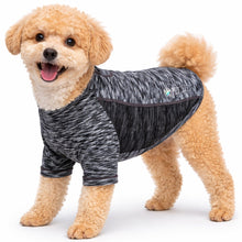 Pet Life ® Active 'Warf Speed' Heathered Ultra-Stretch Yoga Fitness Dog T-Shirt