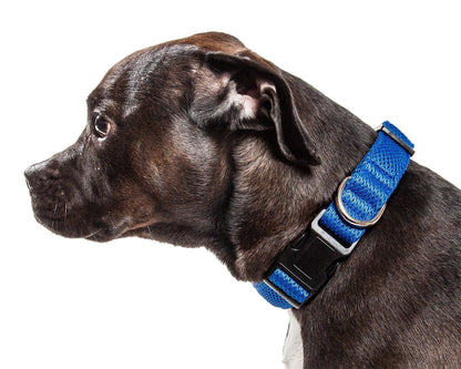 Pet Life ®  'Aero Mesh' Dual-Sided Breathable and Adjustable Thick Mesh Dog Collar