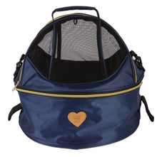 Pet Life ®  'Air-Venture' Dual-Zip Airline Approved Panoramic Circular Travel Pet Dog Carrier