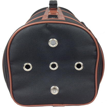 Pet Life ® 'Bark Avenue' Cylindrical Airline Approved Fashion Designer Posh Pet Dog Carrier