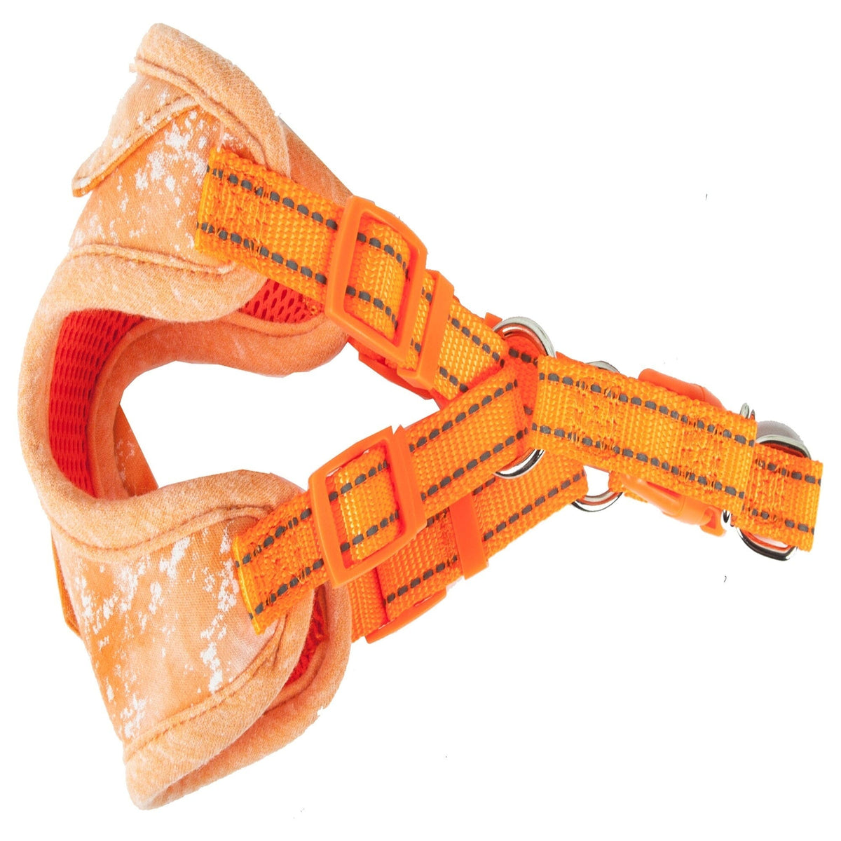 Pet Life ®  'Bonatied' Mesh Reversed Adjustable Fashion Dog Harness W/ Designer Neck Tie