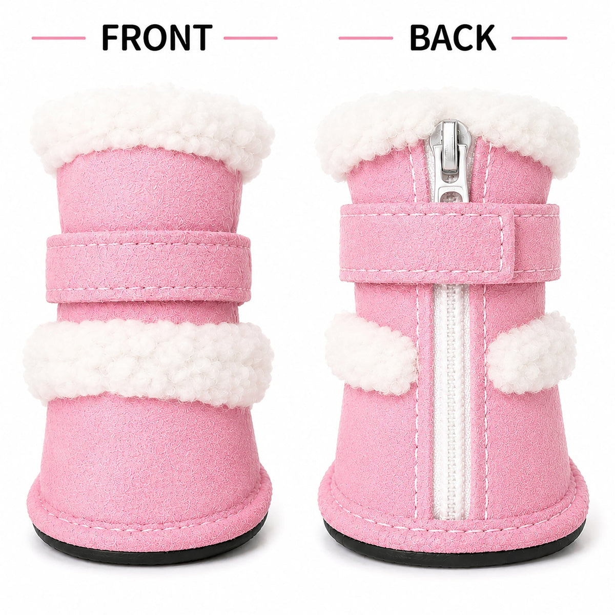 Pet Life ® 'Duggz' 3M Insulated Winter Fashion Dog Shoes Booties - Set of 4