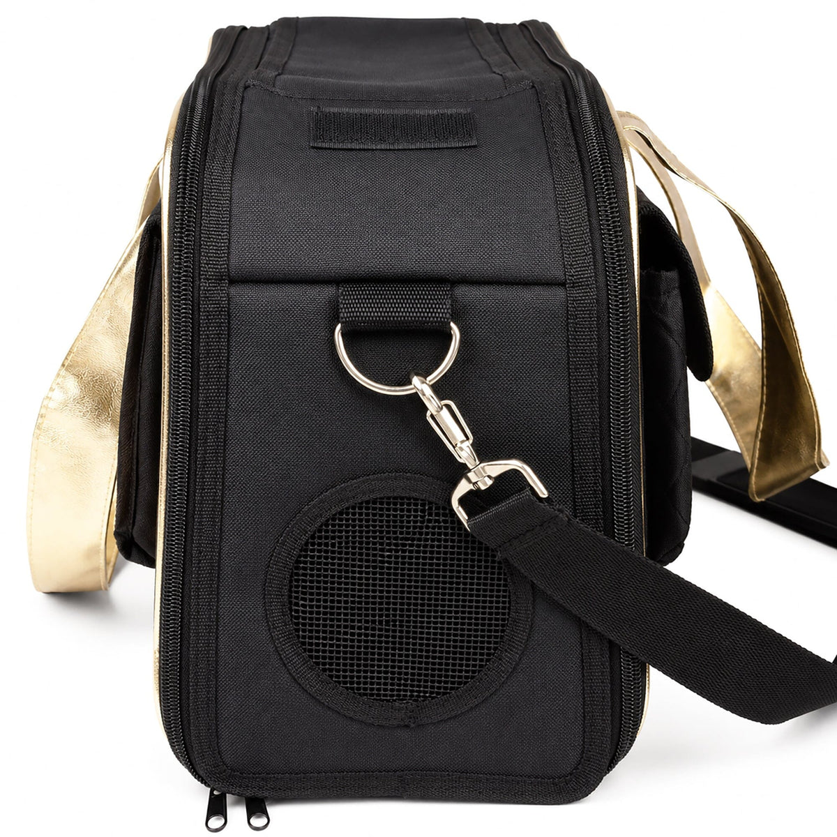 Pet Life ® Mystique Airline Approved Fashion Designer Travel Pet Dog Carrier w/ Pouch