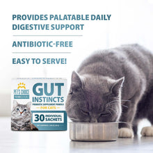 Pet’s Choice Gut Instincts Probiotic Supplement for Cats, Digestive & Immune Support, 30 Powder Packets, Made in USA