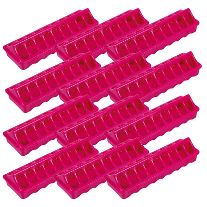 Plastic Ground Chicken Feeder – Chick Feeders, Hinged Lid, Durable Outdoor Poultry Feeder