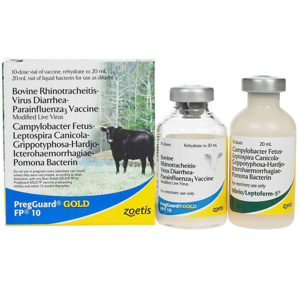 PregGuard Gold FP 10 Cattle Vaccine, 10 Doses