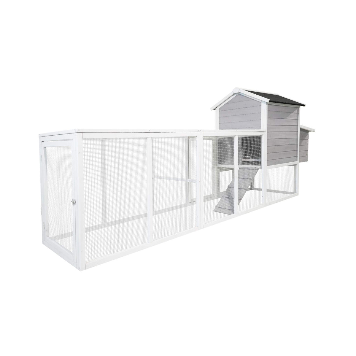 Large Heavy-Duty 113-Inch Outdoor Anti-UV Waterproof Wooden Chicken Coop Hen House (SAK32684)