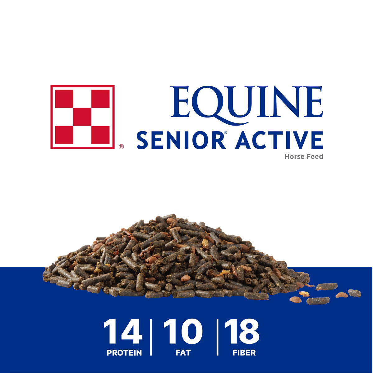 Purina Equine Senior Active Horse Feed, 50-lb