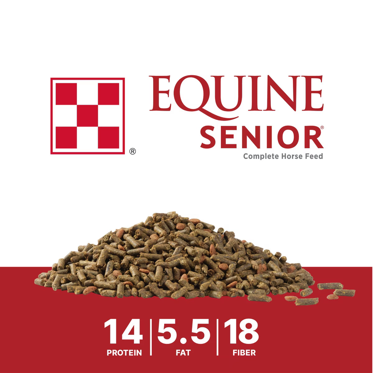 Purina Equine Senior Horse Feed, 50-lb