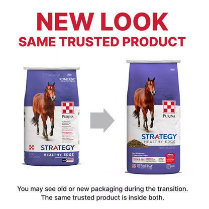 Purina Strategy Healthy Edge Horse Feed, 50-lb