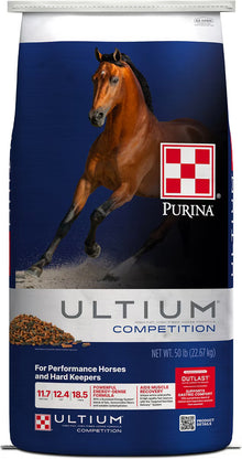 Purina Ultium Competition Horse Feed, 50-lb