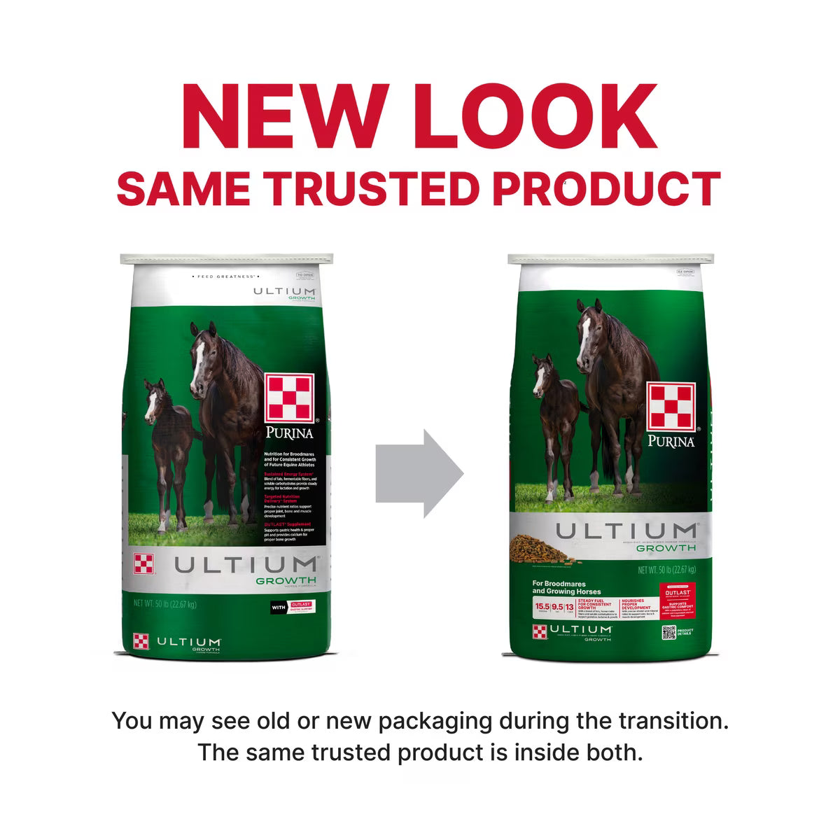 Purina Ultium Growth Horse Feed, 50-lb